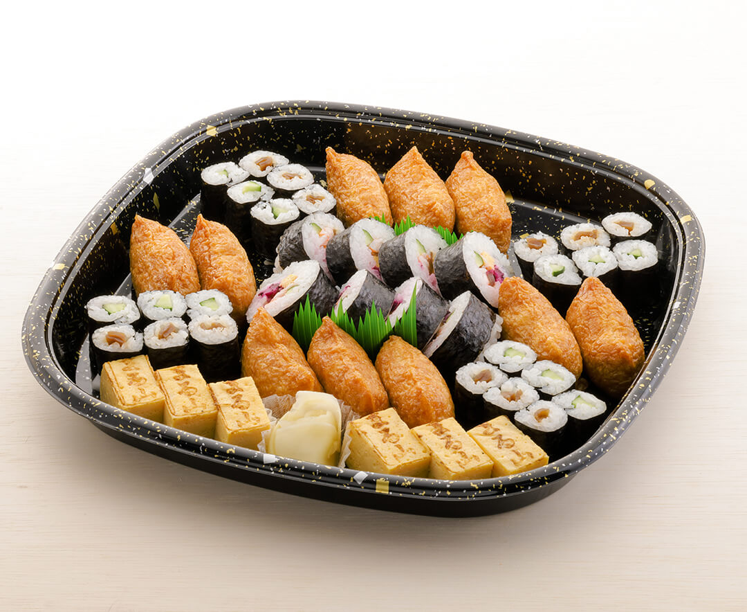 コメ必須★和洋食 食品サンプル 寿司 えび 助六 カレー ステーキ  キャンドル 助六寿司 ｜商品情報｜ファミリーマート
