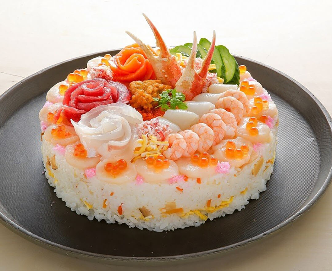 お寿司のケーキ【7号】 – 食菜工房まる山 いわき平店